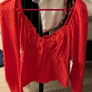 Free people top red
